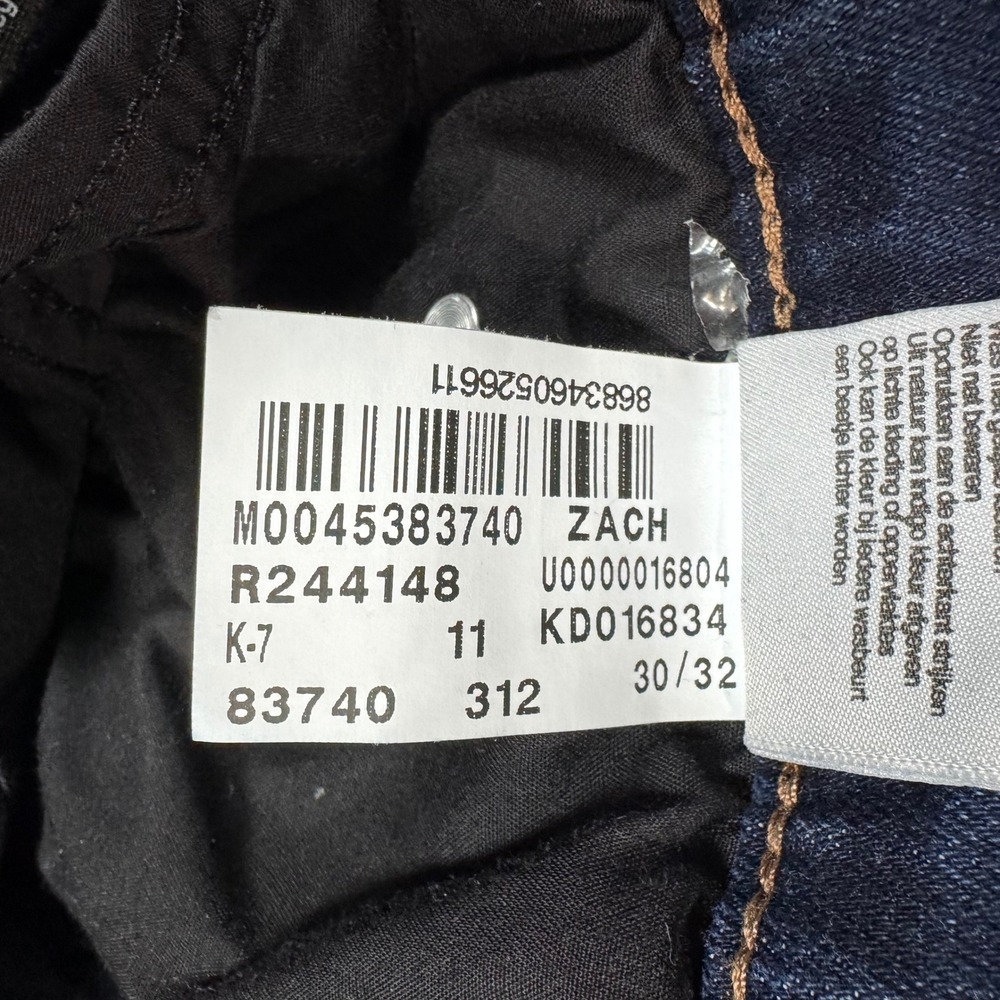 Mavi Zach Straight Leg Mens Jeans Dark Wash Indigo Blue 30x32 (29x30) Stretch - Picture 9 of 11